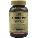 Solgar Spirulina 750 mg, 250 Vegetable Capsules - Plant Plankton - Overall Well-Being - Immune Support - Super-Green - Non-GMO, Vegan, Gluten Free, Dairy Free, Kosher - 62 Servings